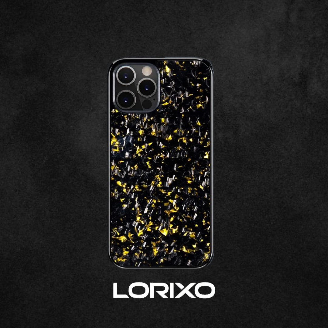 golden carbon fiber iphone case