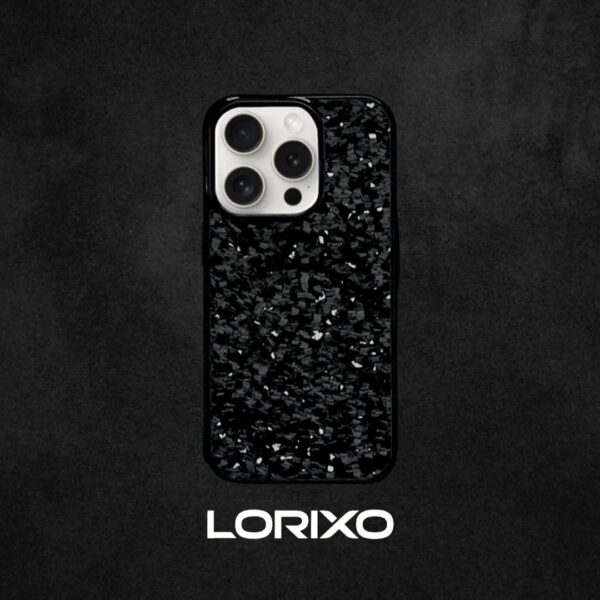 silver carbon fiber iphone case